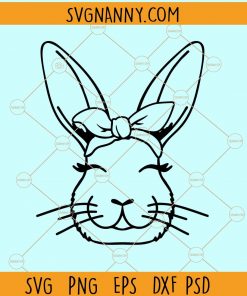 Bunny with bandana svg