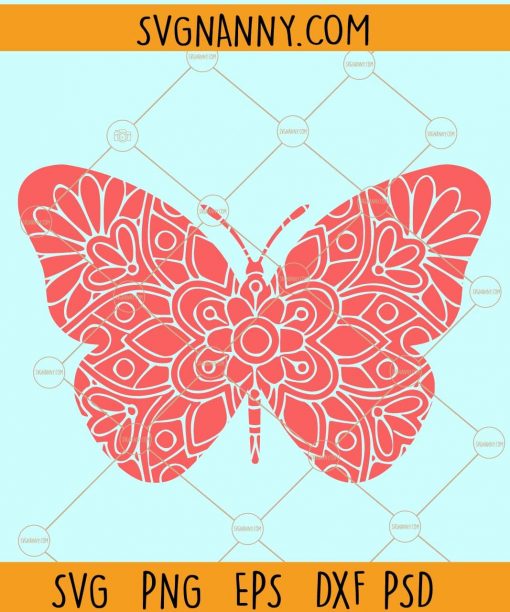 Butterfly mandala svg