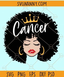 Cancer queen svg