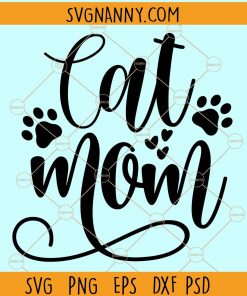 Cat mom svg