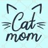 Cat mom svg