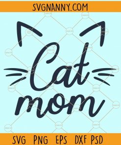 Cat mom svg