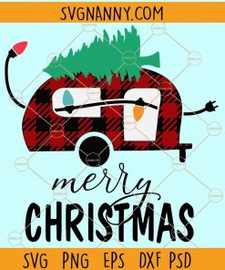 Christmas Truck Buffalo Plaid SVG, Christmas Truck SVG, Merry Christmas Buffalo plaid truck, Christmas tree SVG