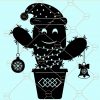 Christmas cactus svg