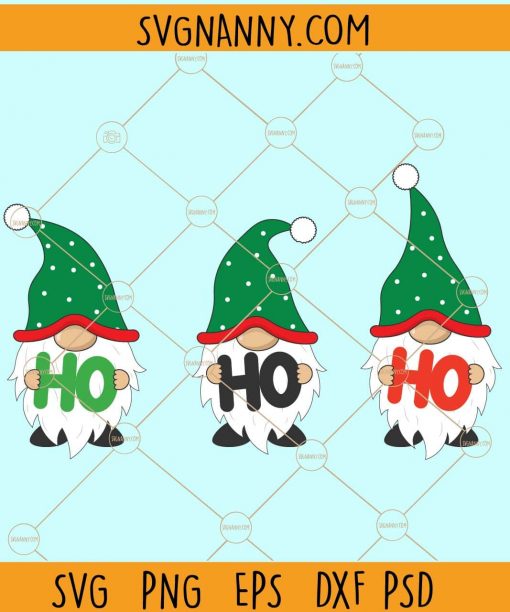 Christmas gnomes svg