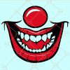 Clown face mask svg