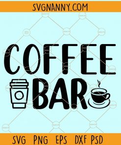 Coffee bar svg