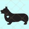 Corgi heart svg