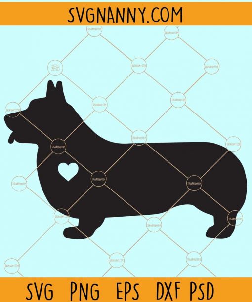 Corgi heart svg