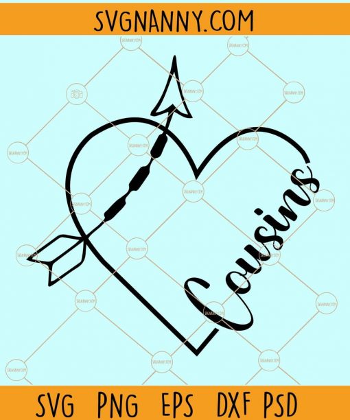 Cousins heart svg