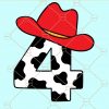 Cowboy fourth number svg