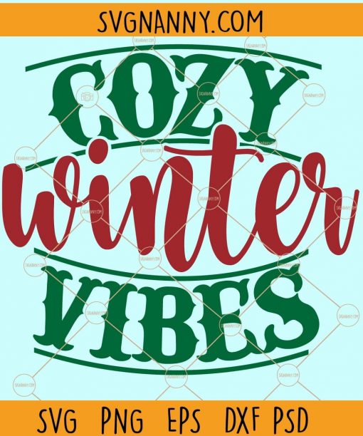 Cozy winter vibes svg