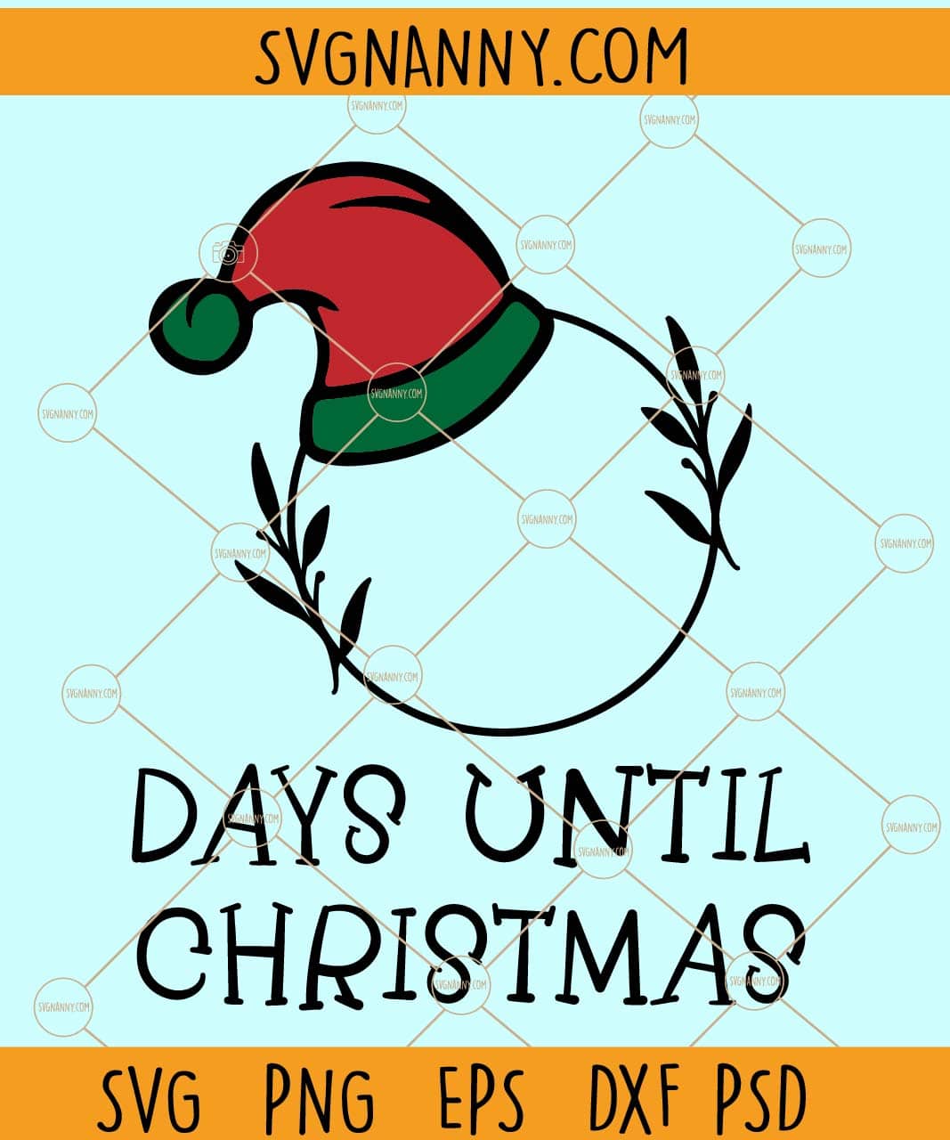 Days until Christmas SVG, Christmas Countdown SVG, Days til Christmas