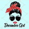 December girl svg