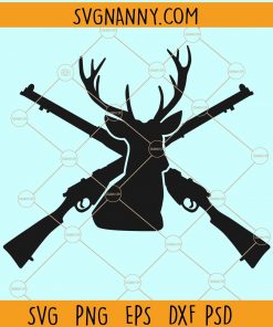 Deer and gun svg