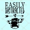 Easily distracted by cows svg