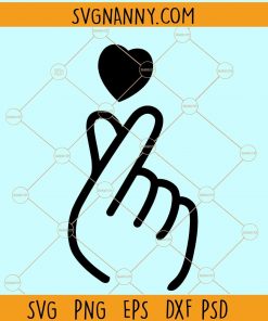 Finger heart svg