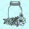 Floral bottle svg