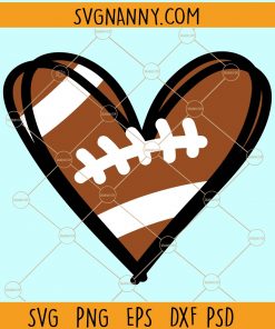 Football heart svg