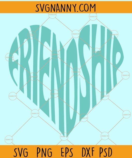 Freindship heart svg