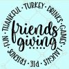 Friendsgiving circle svg