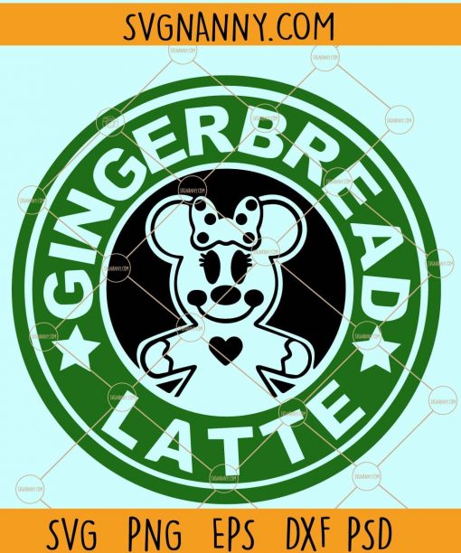 Gingerbread Latte SVG, Gingerbread Latte Coffee Logo SVG, Gingerbread Starbucks SVG