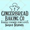 Gingerbread baking sign svg