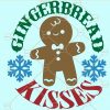 Gingerbread kisses svg