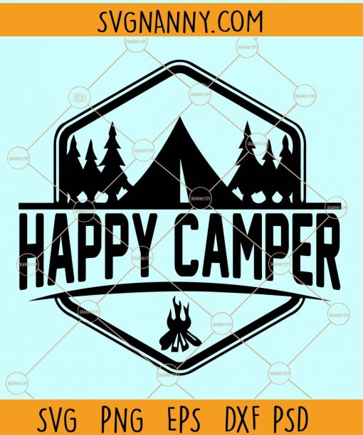 Happy camper svg