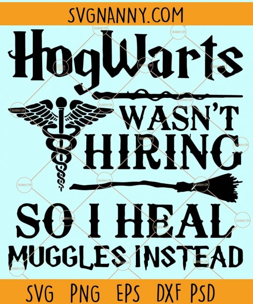 Hogwarts wasn't hiring so i heal muggles instead svg