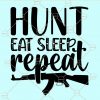 Hunt eat sleep repeat svg