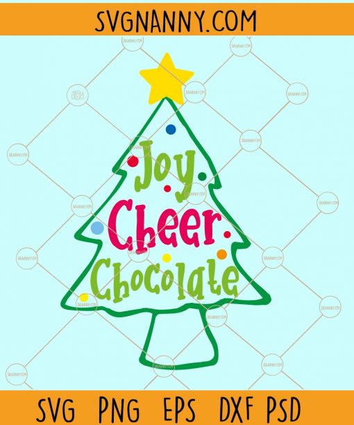 Joy cheer chocolate svg