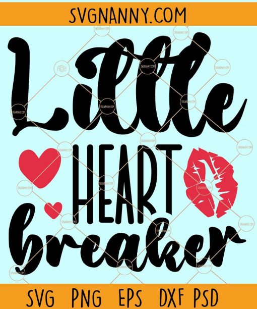 Little heart breaker svg