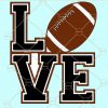 Love football svg
