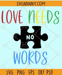 Love needs no words svg