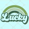 Lucky retro rainbow svg