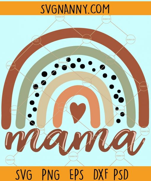 Mama rainbow svg