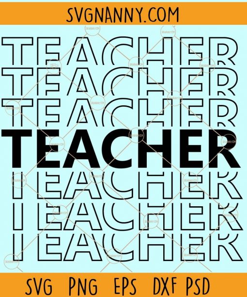 Mirror teacher svg