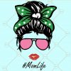 Mom life leopard pattern svg