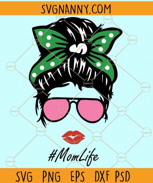 Mom life leopard pattern svg