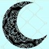 Moon mandala svg