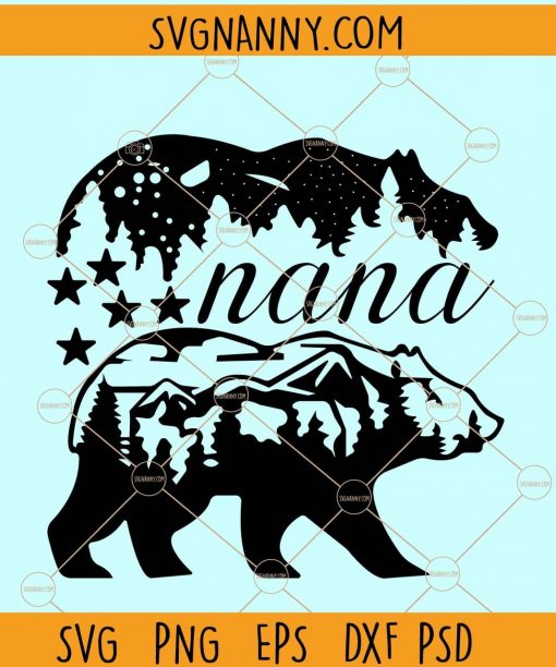 Nana bear svg