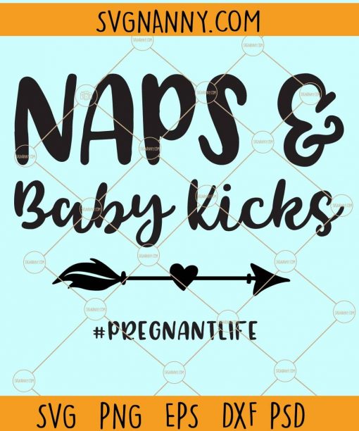 Naps and baby kicks svg
