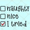 Naughty nice svg