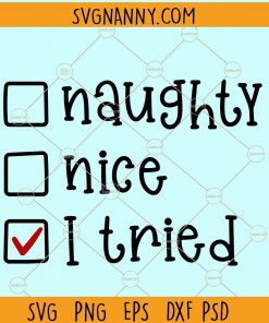 Naughty nice svg