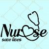 Nurse saves lives svg