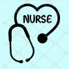 Nurse stethoscope svg