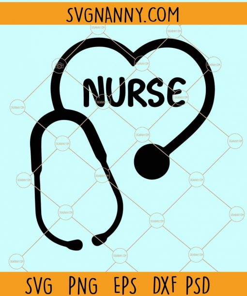 Nurse stethoscope svg