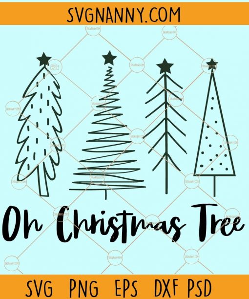 Oh christmas tree svg