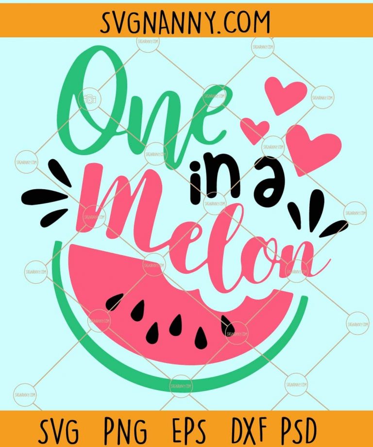 One In A Melon Svg Watermelon Popsicle Svg Watermelon Svg Watermelon